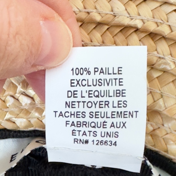 EUGENIA KIM "Mirabel" Straw Sun Hat with Black Bow, UPF 50+. - Picture 6 of 11